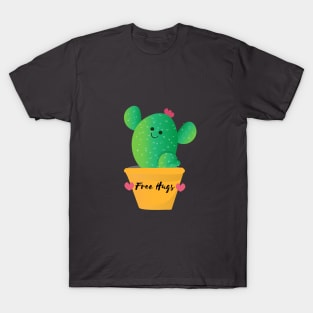 Free Cactus Hugs T-Shirt